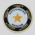 Outstanding Manager Medal Insert (Etched)