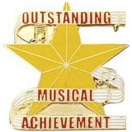 Outstanding Music Achievement Lapel Pin