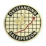 Outstanding Sales Person Medal Insert (Etched)