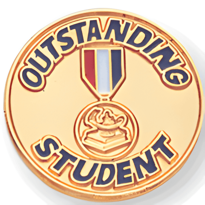 Outstanding Student Pin - 3/4" (BR Series)