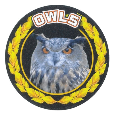 Owls Colorful Mascot Medal Insert