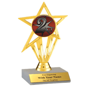 2nd Place Participation Insert Trophy