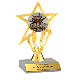 3rd Place Participation Insert Trophy