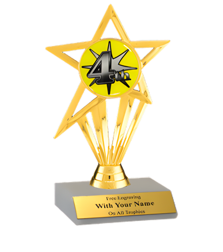 4th Place Participation Insert Trophy