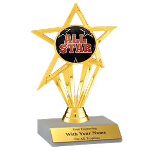 All Star Participation Insert Trophy