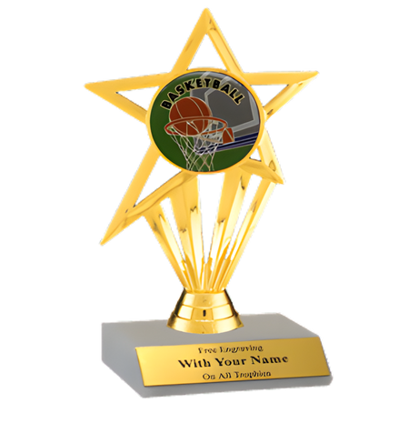 Basketball Participation Insert Trophy