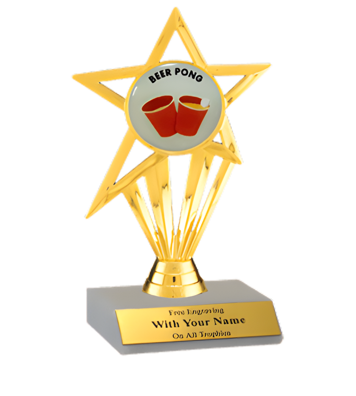 Beer Pong Participation Insert Trophy