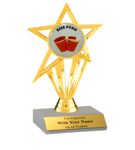 Beer Pong Participation Insert Trophy