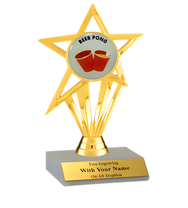 Beer Pong Participation Insert Trophy