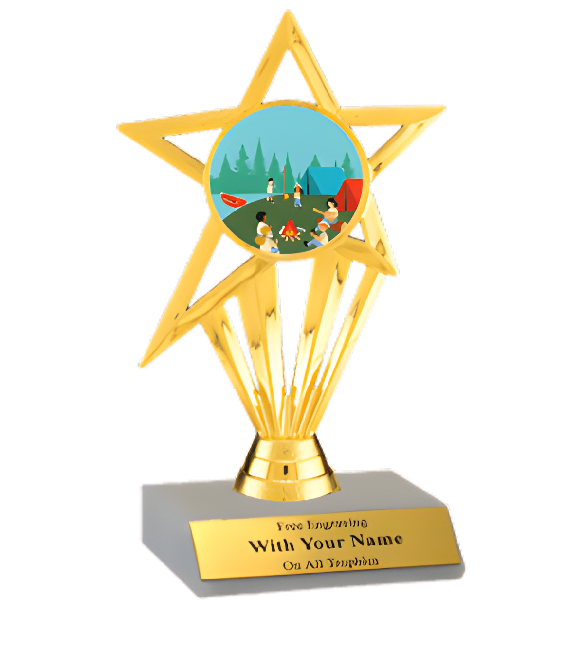 Camping Participation Insert Trophy