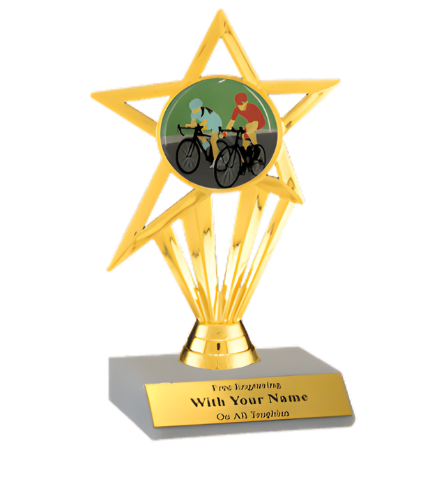 Cycling Participation Insert Trophy
