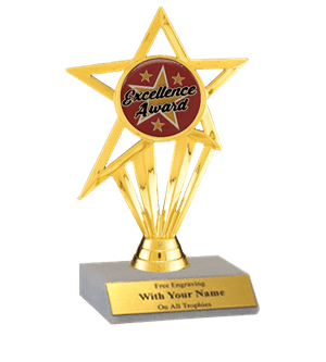 Excellence Participation Insert Trophy