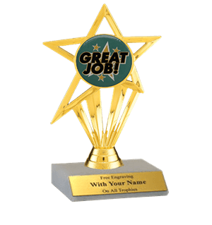 Great Job Participation Insert Trophy