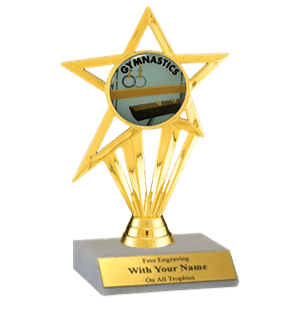 Gymnastics Participation Insert Trophy