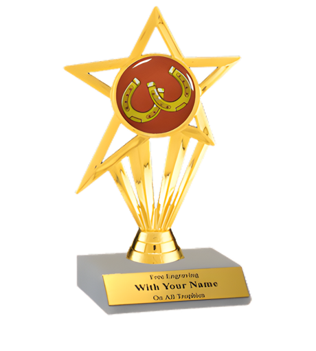 Horseshoes Participation Insert Trophy