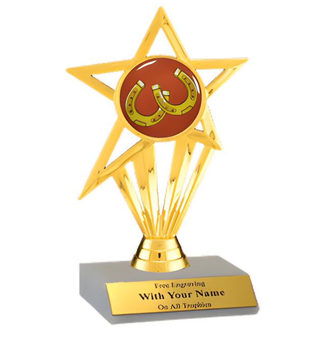 Horseshoes Participation Insert Trophy