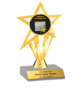 Perfect Attendance Participation Insert Trophy