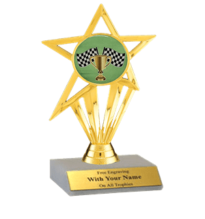 Racing Participation Insert Trophy