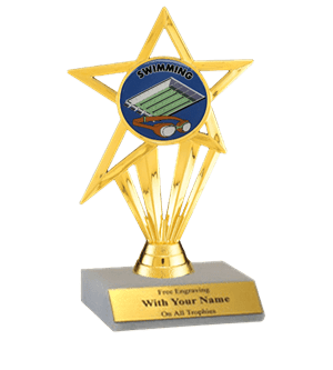 Swimming Participation Insert Trophy