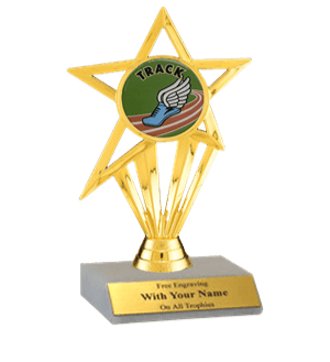 Track Participation Insert Trophy