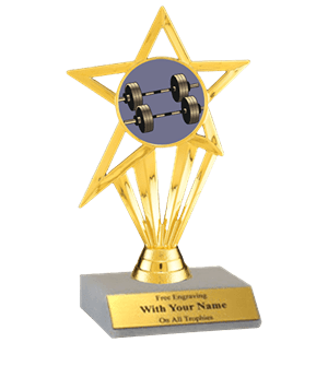 Weightlifting Participation Insert Trophy