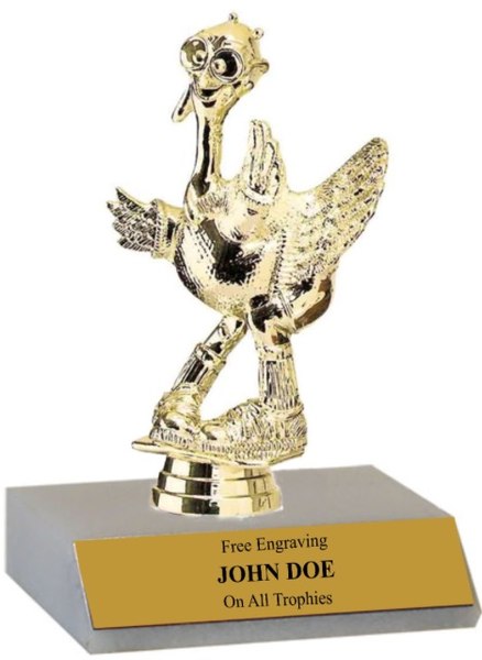 Comic Turkey Gag Participation Trophy