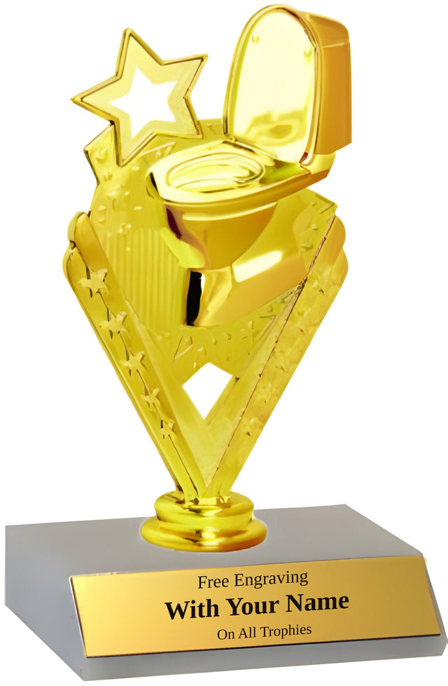 Toilet Bowl Gag Participation Trophy