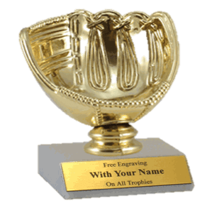 Baseball Glove Participation Trophy