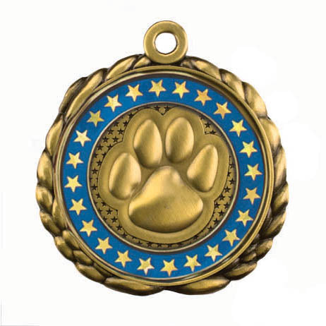 Paw Mascot Custom Ring Medal