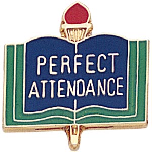 Perfect Attendance Lapel Pins