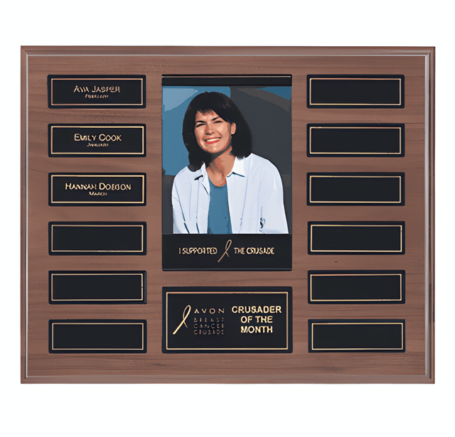 Employee of the Month Perpetual Plaque with Magnetic Plates