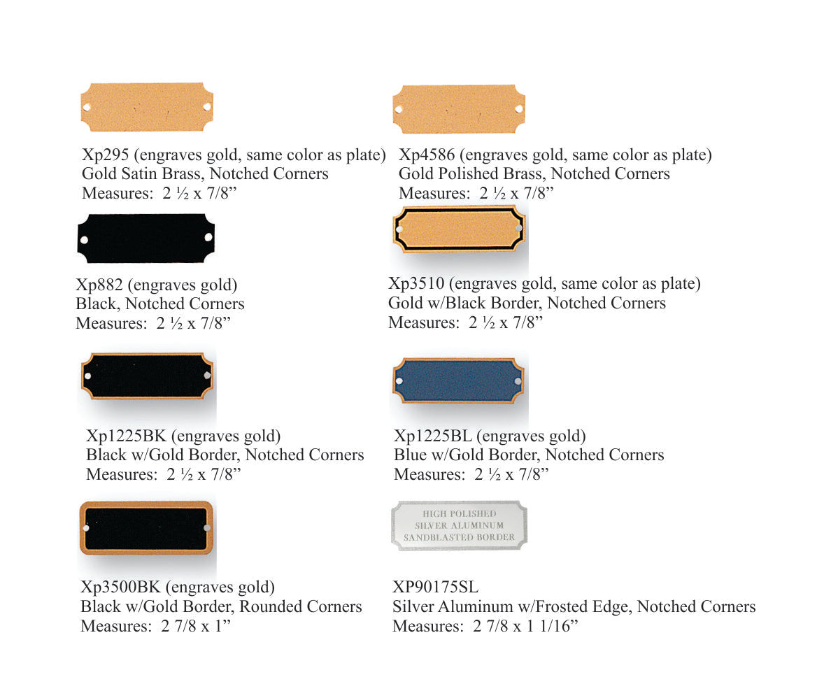 Perpetual Plate for Plaque with Item Type -CM
