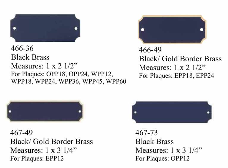 Perpetual Plates (Replacement Name Plates For TrophyCentral Plaques)