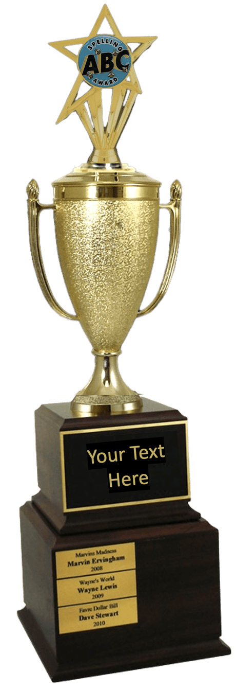 Spelling Bee Insert Perpetual Trophy