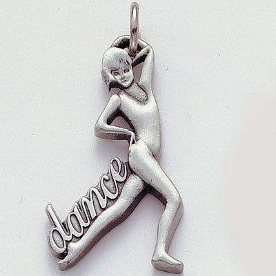 Dancer Pewter Keychain