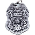 Police Officer Pewter Key Chains