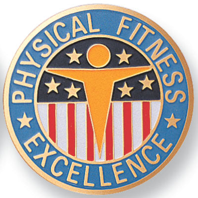 Physical Fitness Medal Insert (Etched)
