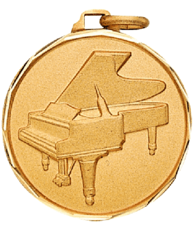 Piano Medal (1 1/4")