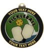 Pickleball Insert Medal with Personalized Rim