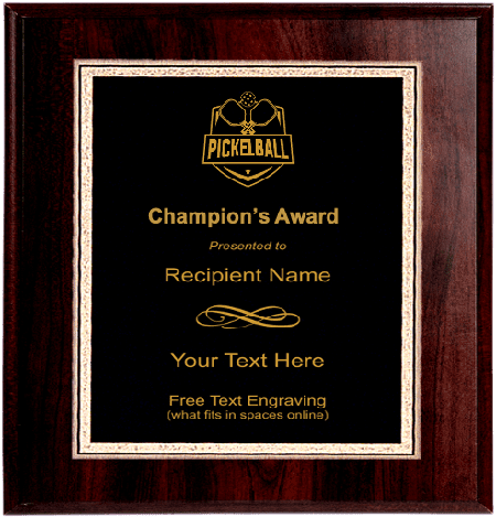 Pickleball Plaque