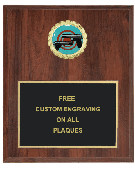 Pistol Shooting Insert Plaque