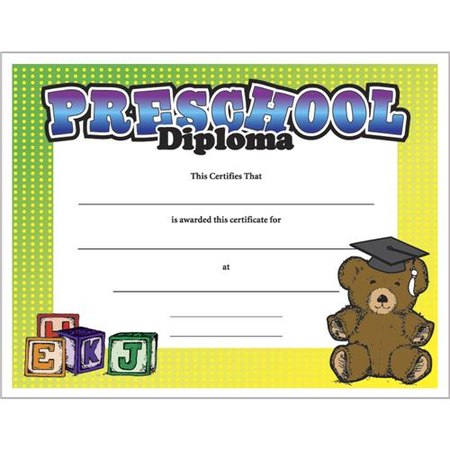 Preschool Diploma Certificate