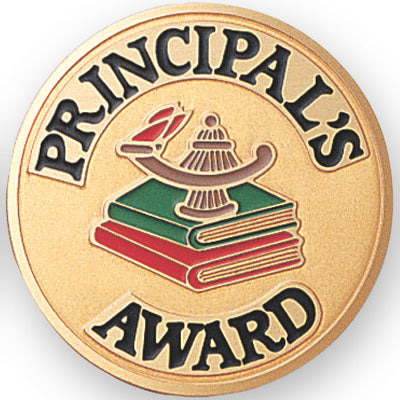 Principal's Award Medal Insert (Etched)