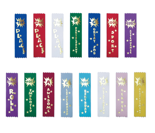 1-5/8" x 6" Printed Recognition Ribbon