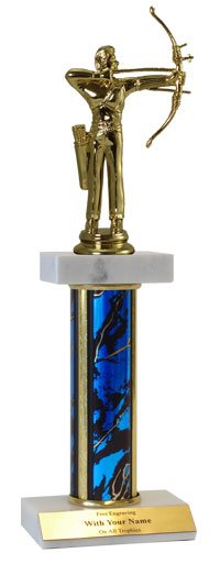 Archery Deluxe Double Marble Trophy