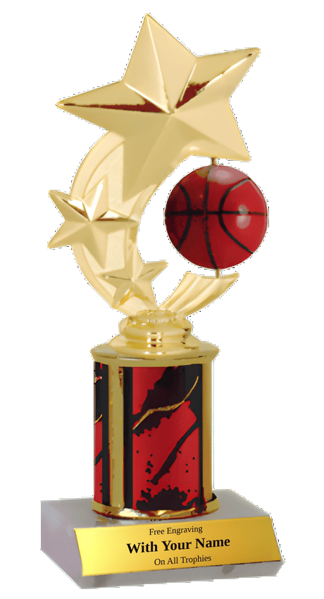 Spinner Basketball Trophy with Column