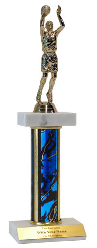 Basketball Deluxe Double Marble Trophy