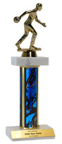 Bowling Deluxe Double Marble Trophy