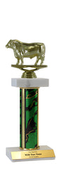 Bull Deluxe Double Marble Trophy
