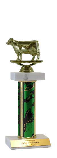 Cow Deluxe Double Marble Trophy